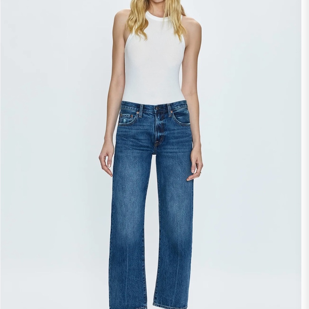 LEXI MID RISE BOWED STRAIGHT JEAN - ARTISAN